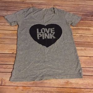 Victoria’s Secret PINK Love Pink Heart Tee Shirt
